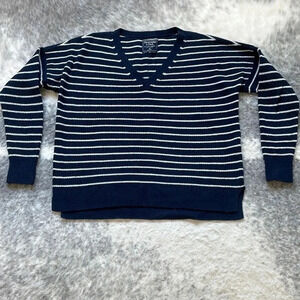 Abercrombie Striped V Neck  Sweater​